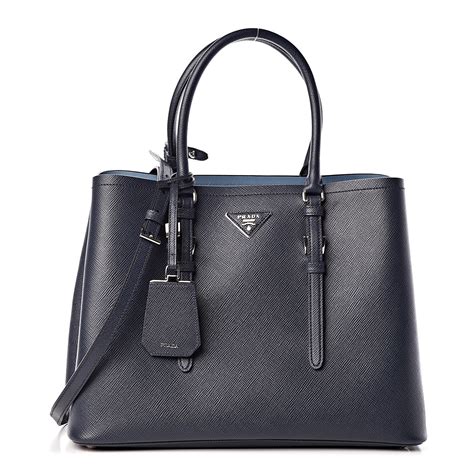 prada double handle tote saffiano cuir with accessories medium glicine|saffiano leather Prada bags.